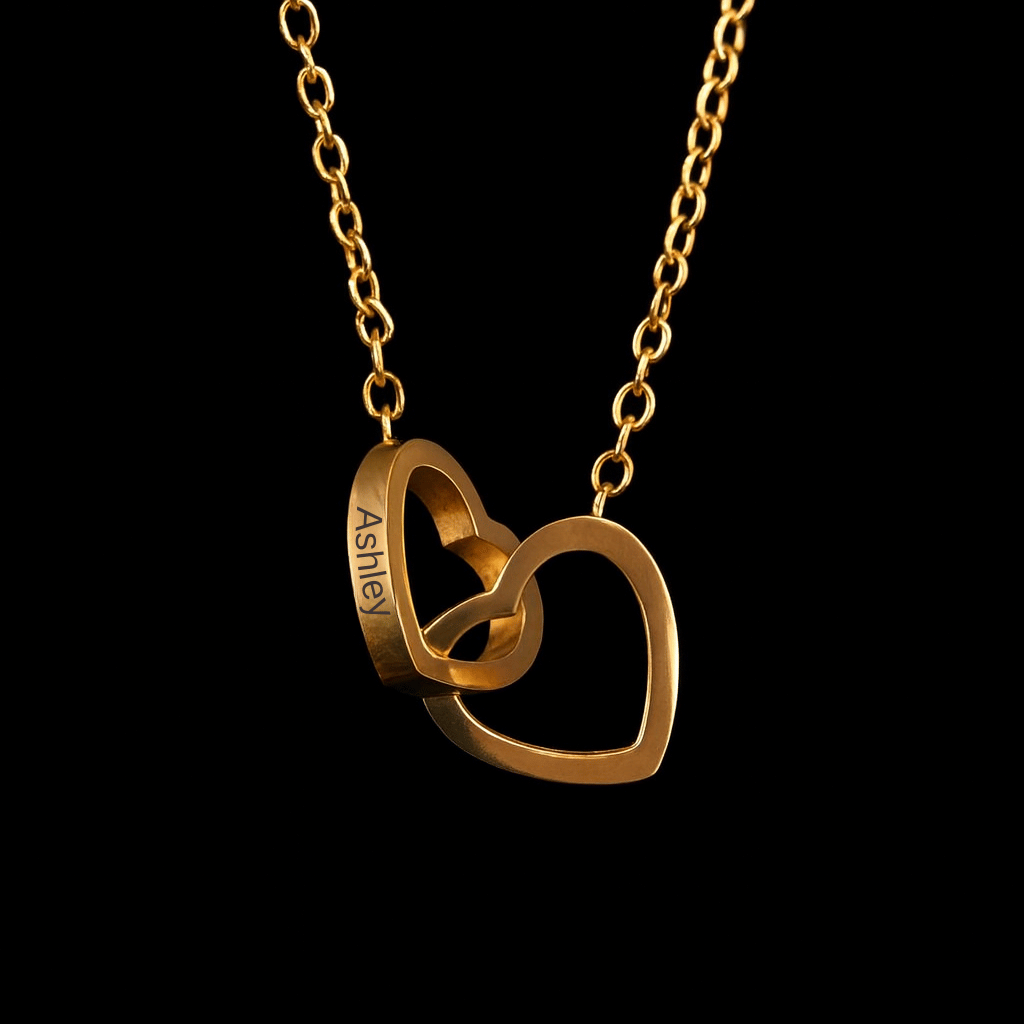 Cupid’s Eternal Rose W/ Engraved Necklace